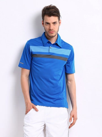 Copy of Ashworth Men Blue Printed Polo T-shirt