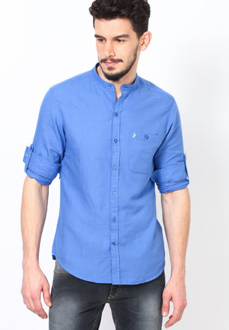 John Players Blue Casual Shirts