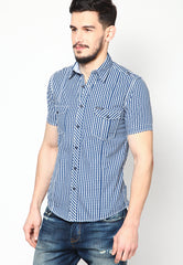 Pepe Jeans Blue Casual Shirts