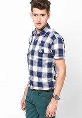 U.S. Polo Assn. Blue Slim Fit Casual Shirt